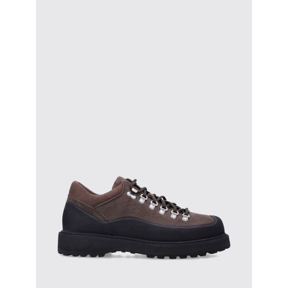 Diemme Men Diemme Cornaro Lace-Up Ankle Boots In Grained Leather With Lug Sole